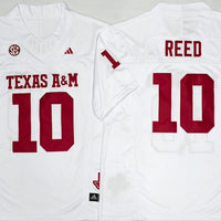 Men's Texas A&M Aggies Marcel Reed #10 White Player Game Jersey