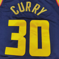Men's Golden State Warriors Stephen Curry #30 Navy 2024/25 Swingman Player Jersey1 - City Edition
