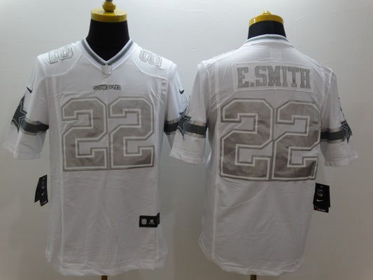 Men's Dallas Cowboys Emmitt Smith #22 White Game Jersey1