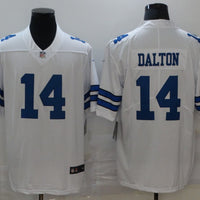 Men's Dallas Cowboys Andy Dalton #14 White Game Player Jersey1