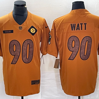 Men's Pittsburgh Steelers T.J. Watt #90 Brown 2023 Salute To Service Limited Jersey1