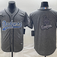 Men's Los Angeles Dodgers Gray Joint Edition Team Jersey1
