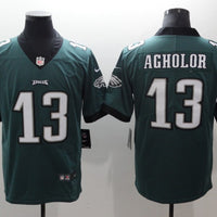 Men's Philadelphia Eagles Nelson Agholor #13 Midnight Green Game Jersey1