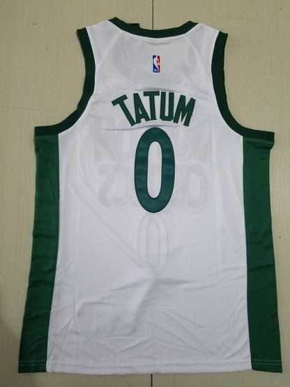 Men's Boston Celtics Jayson Tatum White Swingman Player Jersey1 - City Edition