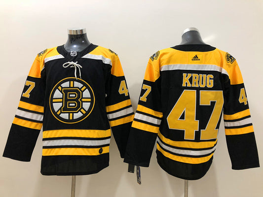 Men's Boston Bruins Torey Krug #47 Black Player Game Jersey1