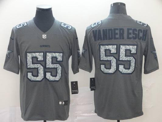 Men's Dallas Cowboys Leighton Vander Esch #55 Gray Player Game Jersey1