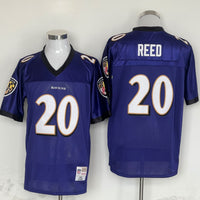 Men's Baltimore Ravens Ed Reed Mitchell & Ness Purple Legacy Replica Player Jersey1