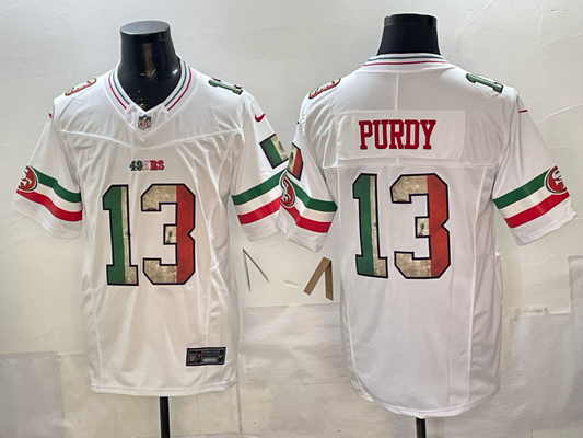 Men's San Francisco 49ers Brock Purdy #13 White Game Jersey