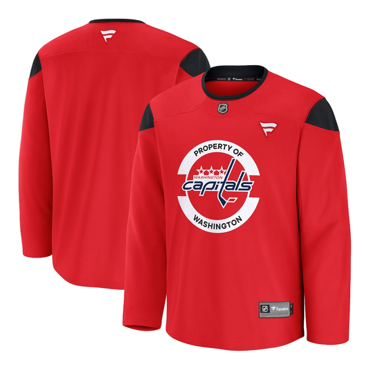 Men's Washington Capitals Fanatics Red Practice Blank Jersey