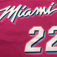 Men's Miami Heat Jimmy Butler #22 NBA Pink Swingman Jersey1
