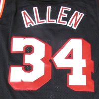 Men's Miami Heat Ray Allen Black 2012-13 Hardwood Classics Swingman Jersey1