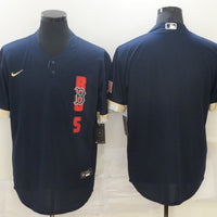 Men's Boston Red Sox Navy ALL STAR Blank Jersey1