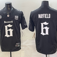 Men's Tampa Bay Buccaneers Baker Mayfield #6 Black Player Game Jersey