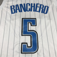 Men's Orlando Magic Paolo Banchero #5 White 2022/23 Fast Break Replica Jersey1 - Association Edition