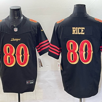 Men's San Francisco 49ers Jerry Rice #80 Black 2025 Rivalries Collection Limited Jersey