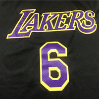 Men's Los Angeles Lakers LeBron James 2020/21 Black Swingman Player Jersey1