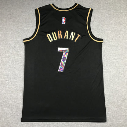 Men's Brooklyn Nets Kevin Durant #7 Black Swingman Player Jersey1