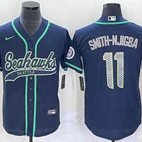 Men's Seattle Seahawks Jaxon Smith-Njigba #11 Navy Game Jersey Joint Edition