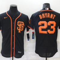 Men's San Francisco Giants Kris Bryant #23 Black Replica Baseball Jersey1