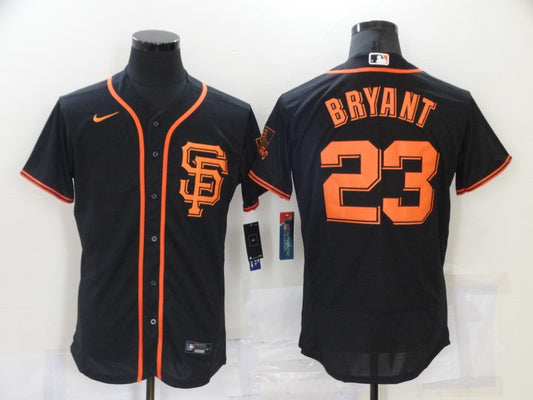 Men's San Francisco Giants Kris Bryant #23 Black Replica Baseball Jersey1