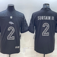 Men's Denver Broncos Patrick Surtain II #2 Black Retired Player RFLCTV Limited Jersey1