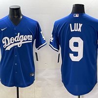 Men's Los Angeles Dodgers Gavin Lux #9 Royal Replica Player Jersey