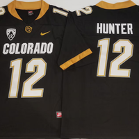 Men's Colorado Buffaloes Travis Hunter #12 Black Player Game Jersey