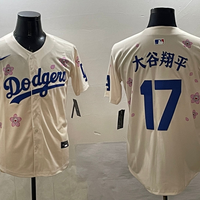 Men's Los Angeles Dodgers Shohei Ohtani Cream Alternate Replica Player Jersey1