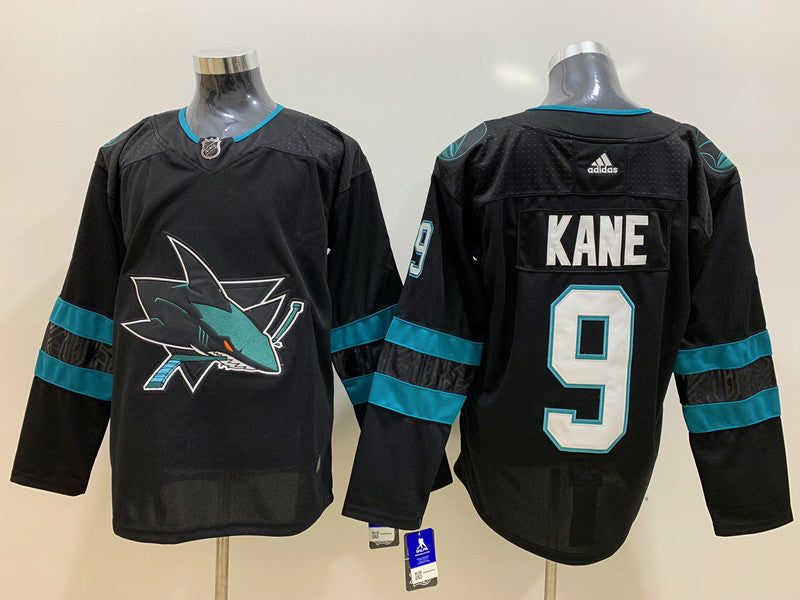 Men's San Jose Sharks Evander Kane #9 Black Breakaway Player Jersey1