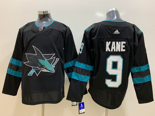 Men's San Jose Sharks Evander Kane #9 Black Breakaway Player Jersey1