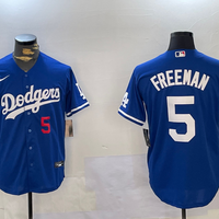 Men's Los Angeles Dodgers Freddie Freeman #5 Royal Alternate Replica Player Jersey1