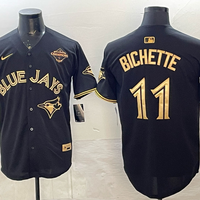 Men's Toronto Blue Jays Bo Bichette #11 Black Player Jersey