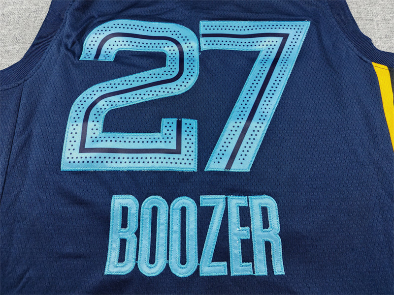 Men's Memphis Grizzlies Cameron Boozer #27 Navy Swingman Jersey - Icon Edition