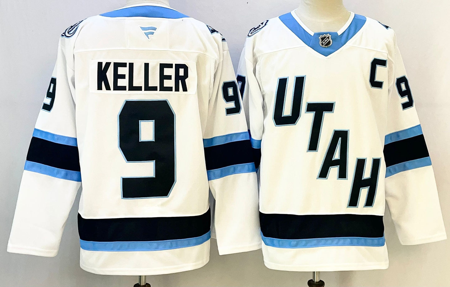 Men's Utah Mammoth Clayton Keller #9 White Game Jersey
