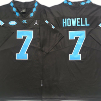 Men's North Carolina Tar Heels Sam Howell #7 Black Player Game Jersey