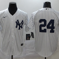 Men's New York Yankees Gary Sanchez #24 White Replica Player Name Jersey1