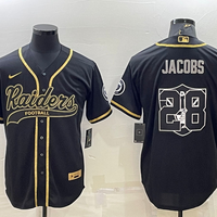 Men's Las Vegas Raiders Josh Jacobs #28 Black Game Player Jersey1 Joint Edition