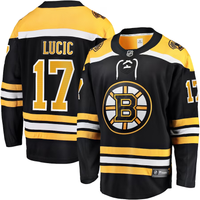 Men's Boston Bruins Milan Lucic #17 Black Replica Player Jersey1
