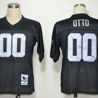 Men's Oakland Raiders Jim Otto Mitchell & Ness Black Legacy Replica Jersey1
