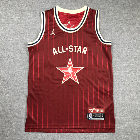 Men's Los Angeles Lakers LeBron James #23 Crimson 2024 NBA All-Star Game Swingman Jersey1