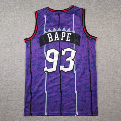 Men's Toronto Raptors BAPE #93 Purple 1998/99 Hardwood Classics Swingman Jersey1
