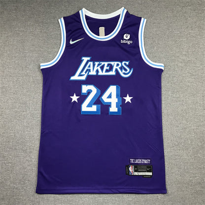 Men's Los Angeles Lakers Kobe Bryant Purple 2021/22 Swingman Jersey1 City Edition