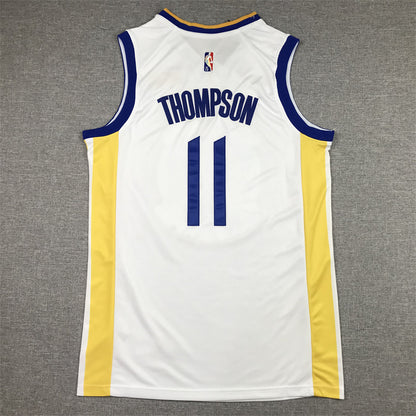 Men's Golden State Warriors Klay Thompson #11 White Player Jersey1