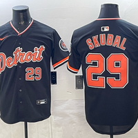 Men's Detroit Tigers Tarik Skubal #29 Black Game Player Jersey