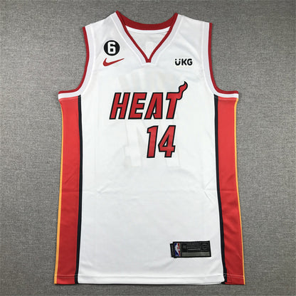 Men's Miami Heat Tyler Herro #14 White 2022/23 Swingman Jersey1 - Association Edition