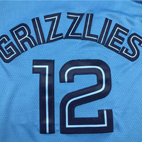 Men's Memphis Grizzlies Ja Morant #12 Blue Replica Fast Break Jersey1