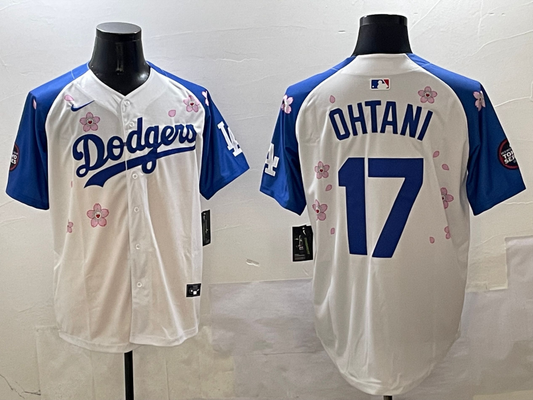 Men's Los Angeles Dodgers Shohei Ohtani White Team Game Jersey1