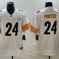 Men's Pittsburgh Steelers Joey Porter Jr. #24 White Player Jersey1