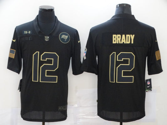 Men's Tampa Bay Buccaneers Tom Brady Black 2020 Salute To Service Limited Jersey1