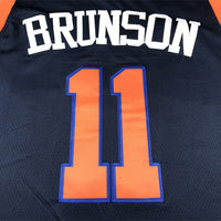 Men's New York Knicks Jalen Brunson #11 Navy Swingman Jersey1 - Statement Edition